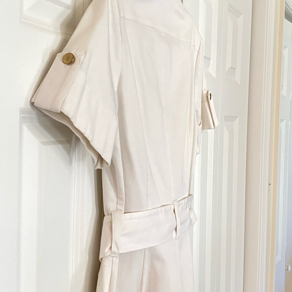 Ralph Lauren Button Up Cotton Dress, White, Size 6 - Picture 15 of 16